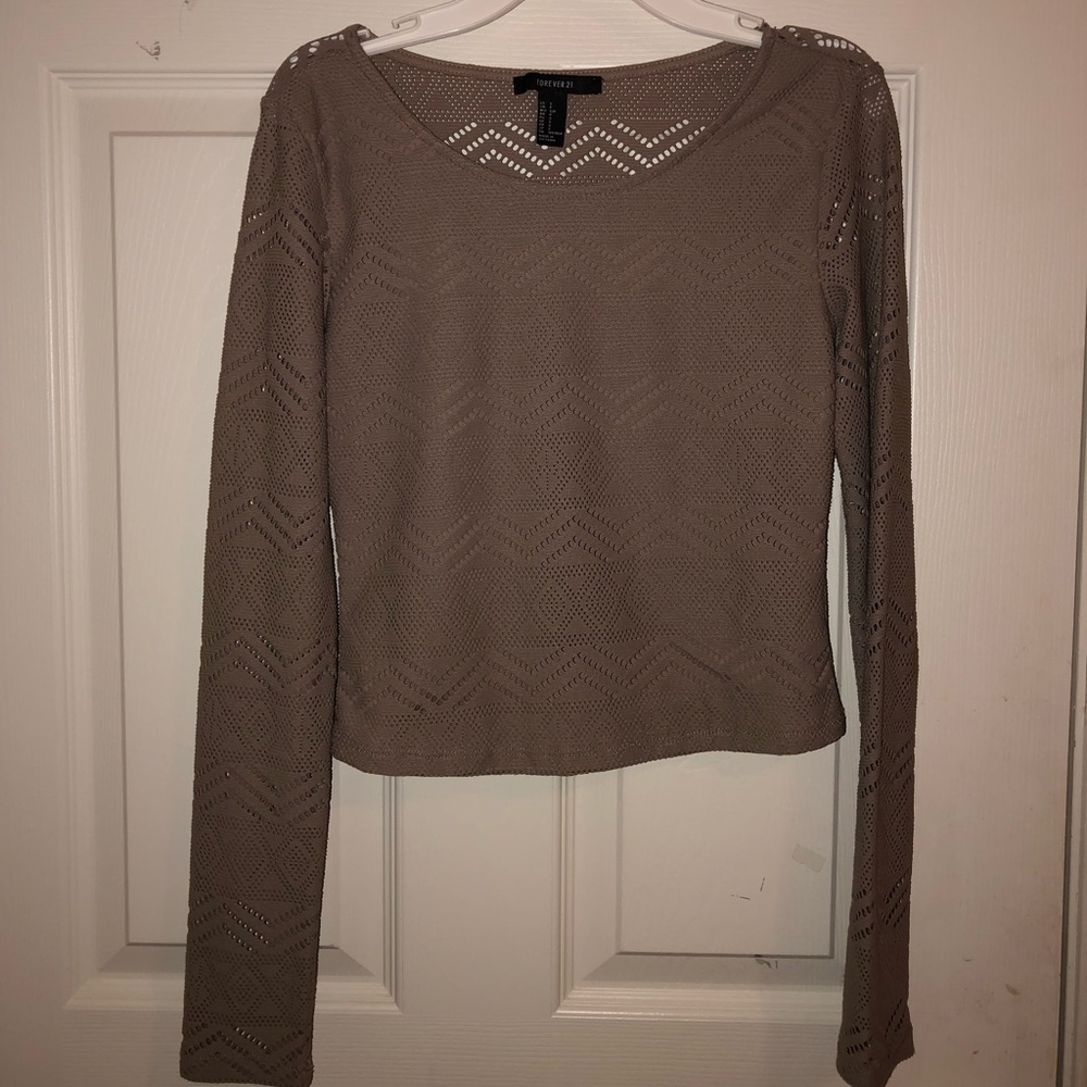 Long Sleeve Crop Top